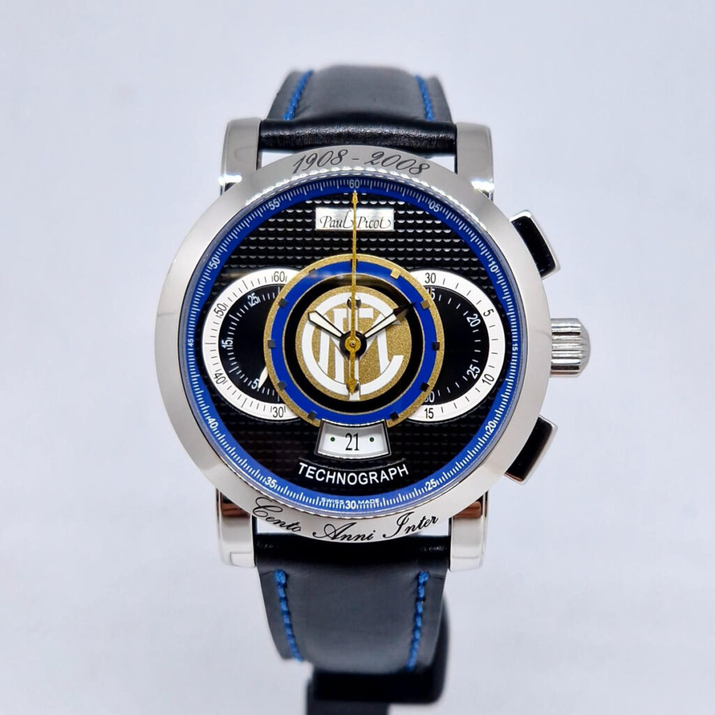 Paul Picot Technograph P0334– limitowany zegarek automatyczny, chronograf z niebieską tarczą. Dostępny w Artemwatch