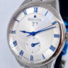 Maurice Lacroix Masterpiece Gmt MP6707 (6) Maurice Lacroix Masterpiece GMT MP6707- koperta 40 mm, srebrna giloszowana tarcza, duża data, GMT, szafirowe szkło i wodoodporność 50 m. Dostępny w Artemwatch.