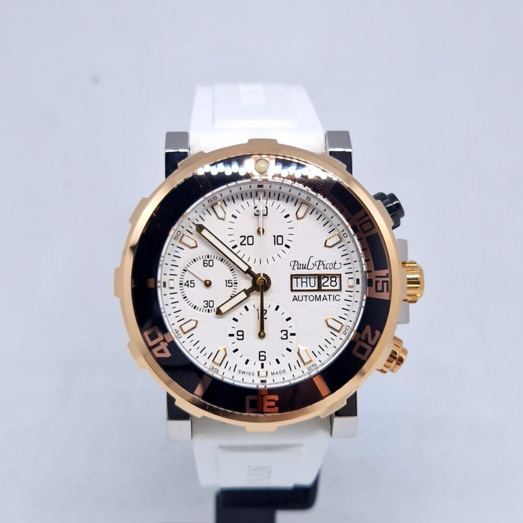 Paul Picot Yachtman III P1127.SRG – luksusowy zegarek, idealny jako zegarek do morza i na jacht. Dostępny w Artemwatch.