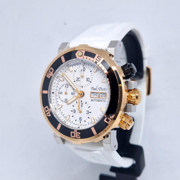 Paul PIcot Yachtman III P1127 (3) Paul Picot Yachtman III P1127.SRG – luksusowy zegarek, idealny jako zegarek do morza i na jacht. Dostępny w Artemwatch.