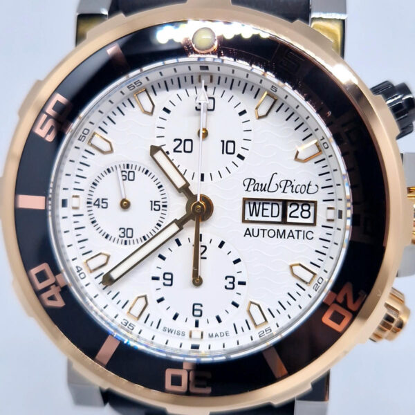 Paul PIcot Yachtman III P1127.SRG.NR.1604 (6) Paul Picot Yachtman III P1127.SRG – luksusowy zegarek, idealny jako zegarek do morza i na jacht. Dostępny w Artemwatch.