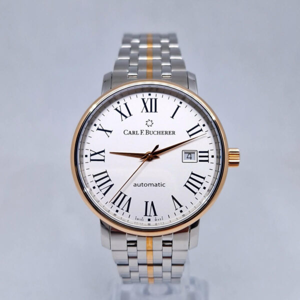 Carl F. Bucherer Adamavi 00.10318.07.11 Carl F. Bucherer Adamavi 00.10318.07.11.21 – luksusowy szwajcarski zegarek automatyczny 40 mm ze stali i 18K różowego złota. Dostępny w Artemwatch.