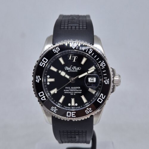 Paul Picot Paul Mariner 5 Newton P4354 Black rubber Paul Picot Paul Mariner 5 Newton P4354 Black rubber