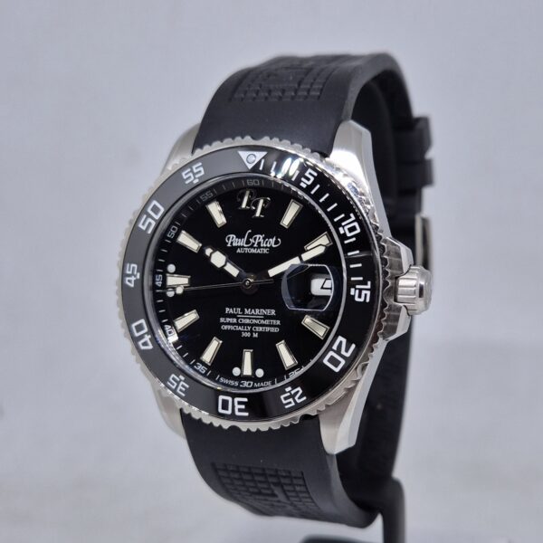Paul Picot Paul Mariner 5 Newton P4354 Black rubber