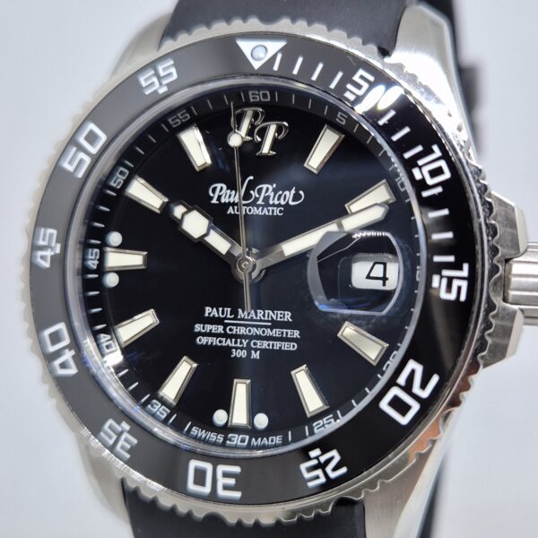 Paul Picot Paul Mariner 5 Newton P4354 Black rubber