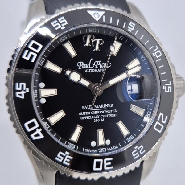 Paul Picot Paul Mariner 5 Newton P4354 Black rubber