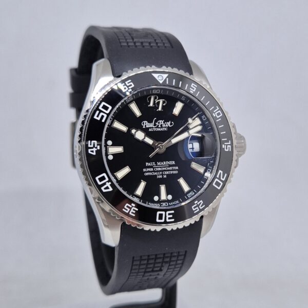 Paul Picot Paul Mariner 5 Newton P4354 Black rubber