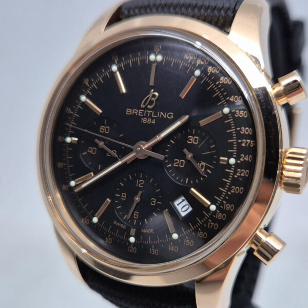 Breitling Transocean Chronograph RB0152 (10) Breitling Transocean Chronograph RB0152 – luksusowy szwajcarski chronograf z 18K różowego złota. Pudełko i gwarancja Artemwatch.