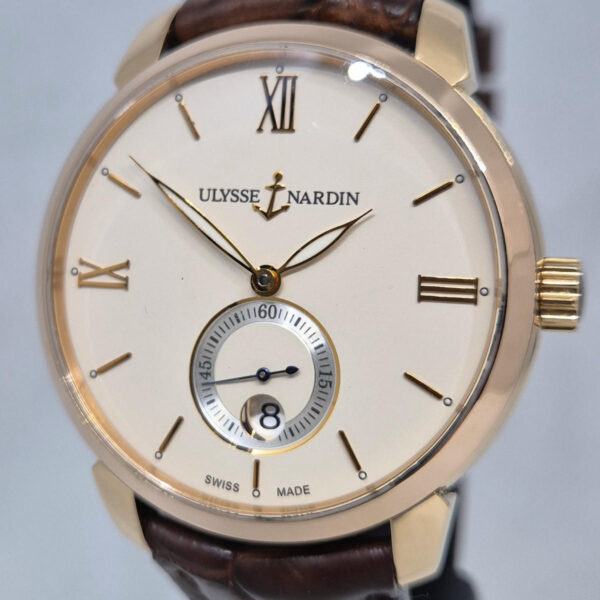 Ulysse Nardin Classico 8276-119 – elegancki szwajcarski zegarek z automatycznym mechanizmem. Dostępny w Artemwatch z gwarancją