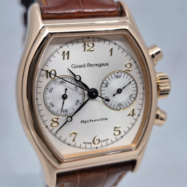 Girard-Perregaux Richeville 2710 (2) Girard-Perregaux Richeville 2710 – luksusowy zegarek z 18K różowego złota. Klasyczna elegancja i gwarancja Artemwatch