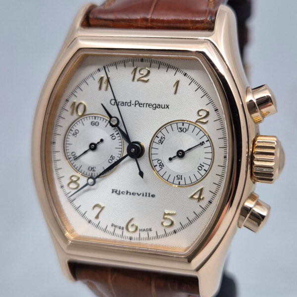 Girard-Perregaux Richeville 2710 (3) Girard-Perregaux Richeville 2710 – luksusowy zegarek z 18K różowego złota. Klasyczna elegancja i gwarancja Artemwatch