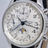 Longines MasterCollection L26734 (1) Longines MasterCollection L26734 – elegancki szwajcarski zegarek z automatycznym mechanizmem, chronografem, fazami Księżyca i rocznym kalendarzem
