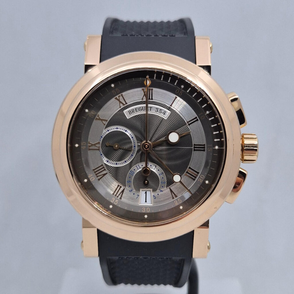 Breguet Marine Flyback Chronograph 5827 - luksusowy szwajcarski zegarek z różowego złota, automatycznym mechanizmem i funkcją Flyback. Dostępny w Artemwatch.