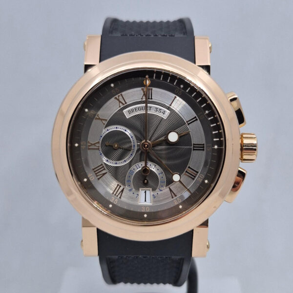 Breguet Marine Flyback Chronograph 5827 Breguet Marine Flyback Chronograph 5827 - luksusowy szwajcarski zegarek z różowego złota, automatycznym mechanizmem i funkcją Flyback. Dostępny w Artemwatch.