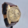 Rolex Day-Date 1803 (6) Rolex Day-Date 1803 — złoty vintage Rolex 1978 roku z diamentowym bezelem i tarczą Pie-Pan. Oryginalny zegarek kolekcjonerski. Dostępny w Artemwatch.
